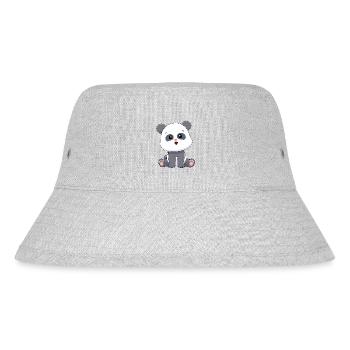 Panda Panda Bear - Stanley/Stella Recycled Bucket Hat - heather grey - Front
