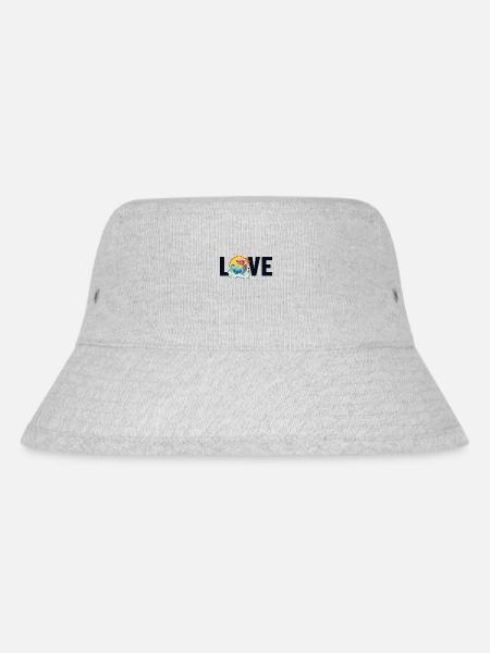 Liebe Trommler Team Paddler Liebhaber Drachenboot - Stanley/Stella recycelter Bucket Hat - Grau meliert
