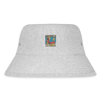 Never Too Old To Paddle Team Paddler Drummer - Stanley/Stella Recycled Bucket Hat - heather grey - Front