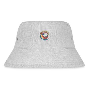 Das Boot wird von einem positiv denkenden Team-Liebhaber angetrieben - Stanley/Stella recycelter Bucket Hat - Grau meliert - Vorne