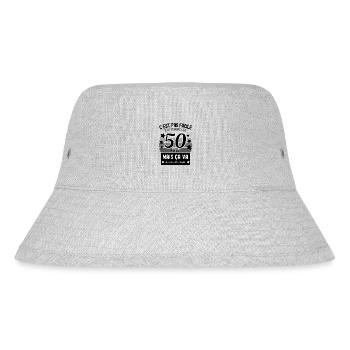 Cadeau anniversaire Humour Homme 50 ans - Bob recyclé Stanley/Stella - gris chiné - Devant