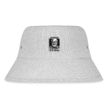 MÜRRISCHER OLDMAN - Stanley/Stella recycelter Bucket Hat - Grau meliert - Vorne