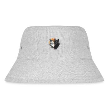 Wilderness Inside the Bear Retro Vintage - Stanley/Stella Recycled Bucket Hat - heather grey - Front