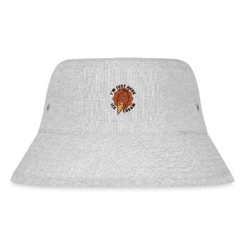 Nur hier für den Eiscreme-Gelato-Maker-Liebhaber - Stanley/Stella recycelter Bucket Hat - Grau meliert - Vorne