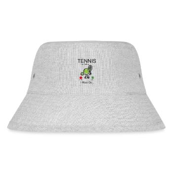 Funny Tennis Player Racket Phone - Stanley/Stella recycelter Bucket Hat - Grau meliert - Vorne