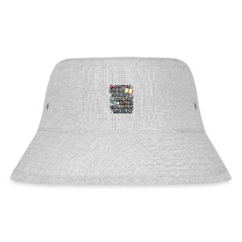 Mentor Inspire Educate Coach Teacher - Stanley/Stella Recycled Bucket Hat - heather grey - Front
