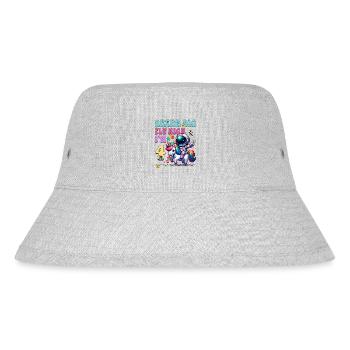 Astronaut Unicorn 4th Birthday - Stanley/Stella Recycled Bucket Hat - heather grey - Front