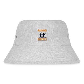 Kann spontan über Dudelsack sprechen Blasrohr - Stanley/Stella recycelter Bucket Hat - Grau meliert - Vorne