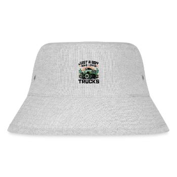 Juste un garçon qui aime les camions et les voitures - Bob recyclé Stanley/Stella - gris chiné - Devant