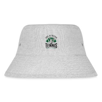 Drôle de joueur de tennis raquette la vie est - Bob recyclé Stanley/Stella - gris chiné - Devant