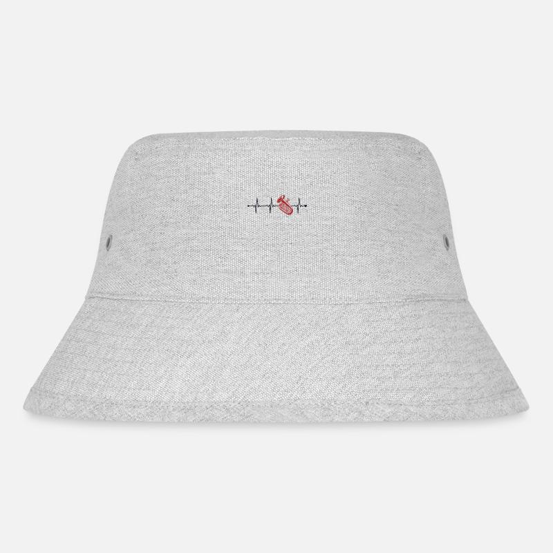 Euphonium Heartbeat Instrument Euphonist Player - Stanley/Stella recycelter Bucket Hat - Grau meliert