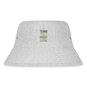 Funny Tennis Player Racket Tennis - Stanley/Stella Recycled Bucket Hat - heather grey - Front