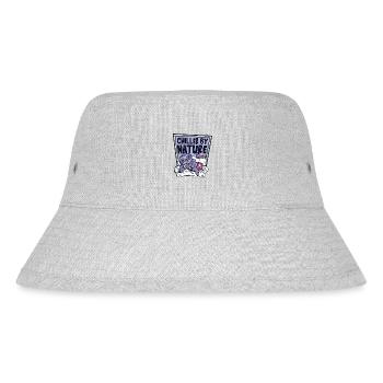 Chiller By Nature Brown-Throated Pilosa Folivora - Stanley/Stella Recycled Bucket Hat - heather grey - Front