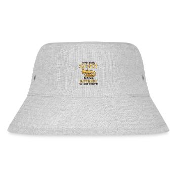 Ich hasse es, so sexy zu sein, aber ich bin ein Euphonisten-Instrument - Stanley/Stella recycelter Bucket Hat - Grau meliert - Vorne