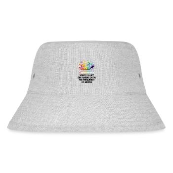 Sorry I Can't I'm Turning In To The Frequency Geni - Stanley/Stella Recycled Bucket Hat - heather grey - Front