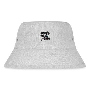 Läufer für einen Jogger und Läufer - Stanley/Stella recycelter Bucket Hat - Grau meliert - Vorne
