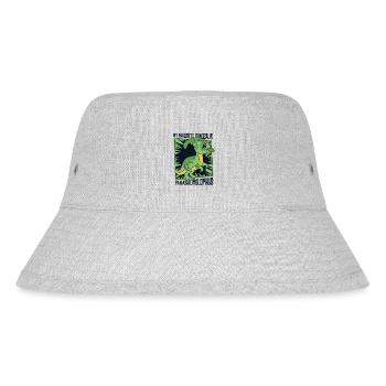My Favorite Dinosaur Dinosaur Hadrosauridae - Stanley/Stella Recycled Bucket Hat - heather grey - Front