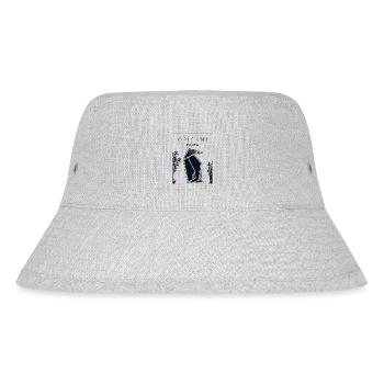 Origami Chinese Hanzi Folding Owl Paper Crane - Stanley/Stella Recycled Bucket Hat - heather grey - Front