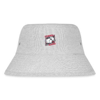 Origami Squad Folding Owl Paper Crane Master - Stanley/Stella Recycled Bucket Hat - heather grey - Front