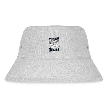 Kami Paper Is Calling Folding Owl Paper Crane - Stanley/Stella Recycled Bucket Hat - heather grey - Front