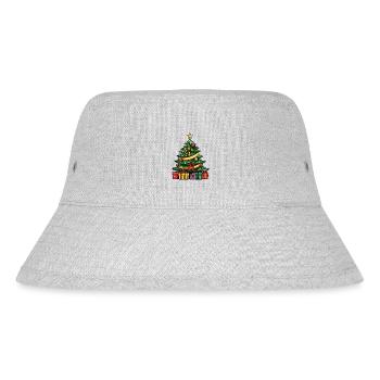 Tanne Xmas Weihnachten - Stanley/Stella recycelter Bucket Hat - Grau meliert - Vorne