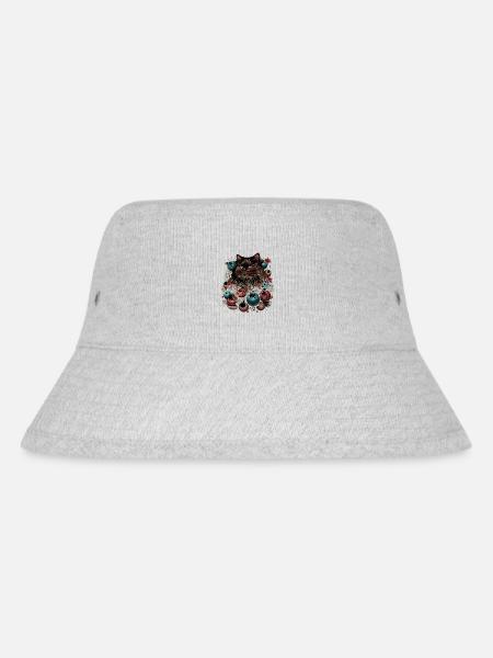 Ragdoll Christmas Ball Cat Lover Ragdolls Cats - Stanley/Stella Recycled Bucket Hat - heather grey