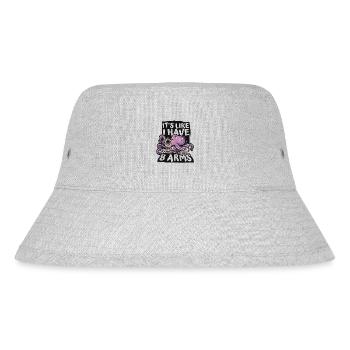 Es ist, als hätte ich 8 Arme Oktopoden Octopoda Liebhaber - Stanley/Stella recycelter Bucket Hat - Grau meliert - Vorne