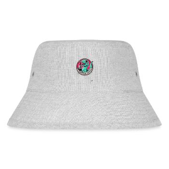 Lippenstift Dino - Stanley/Stella recycelter Bucket Hat - Grau meliert - Vorne