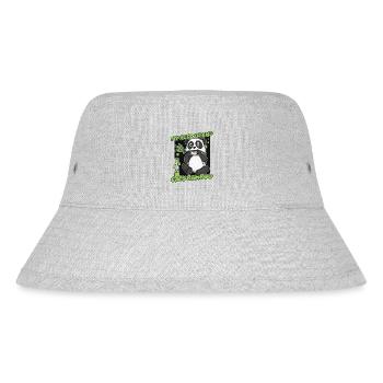 My Best Friend Eats Bamboo Panda Bear Friend - Stanley/Stella Recycled Bucket Hat - heather grey - Front