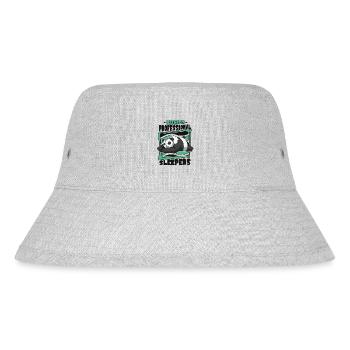 Nature's Professional Sleepers Panda Bear Friend - Stanley/Stella Recycled Bucket Hat - heather grey - Front