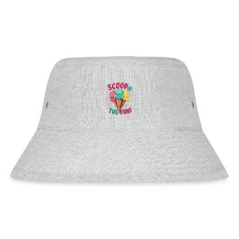 AUFSCHAUFELN - Stanley/Stella recycelter Bucket Hat - Grau meliert - Vorne