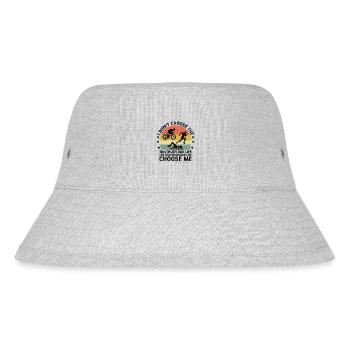 Der Triathlon Papa Leben Choose Me Swim Bike Run Tri - Stanley/Stella recycelter Bucket Hat - Grau meliert - Vorne