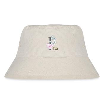 Letter Initial: Lisa - Stanley/Stella Recycled Bucket Hat - natural - Front