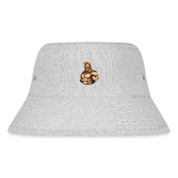 Spartaner Gladiator Muskeln - Stanley/Stella recycelter Bucket Hat - Grau meliert - Vorne