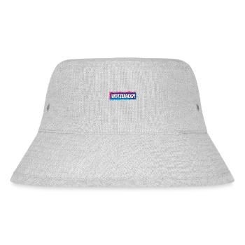 WOTZEFUCK Lustiger Humor Sarkasmus - Stanley/Stella recycelter Bucket Hat - Grau meliert - Vorne