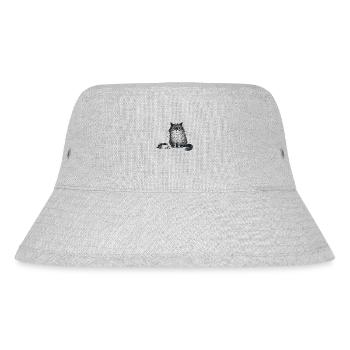 Playful Moody Cat Funny Animal Art Design - Stanley/Stella recycelter Bucket Hat - Grau meliert - Vorne