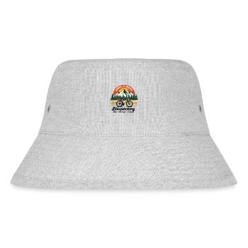 Bikepacking Gravel & Travel Adventure Fashion - Stanley/Stella Recycled Bucket Hat - heather grey - Front