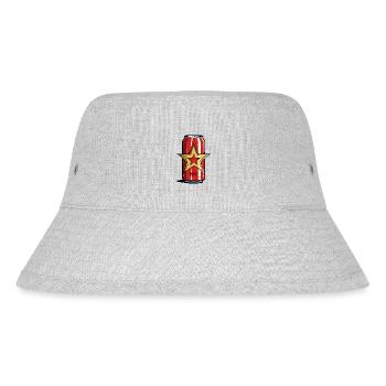 Erfrischende Soda-Getränke-Dose - Stanley/Stella recycelter Bucket Hat - Grau meliert - Vorne