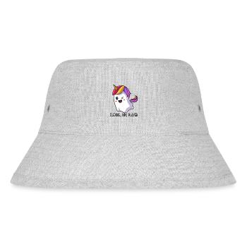 Flexible NPC Player – Colorful Unicorn Ghost - Stanley/Stella Recycled Bucket Hat - heather grey - Front