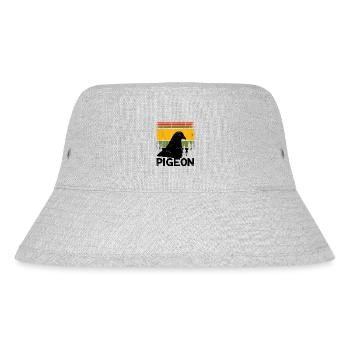 Taube Retro Wald Vogelbeobachtung Vogelbeobachter - Stanley/Stella recycelter Bucket Hat - Grau meliert - Vorne