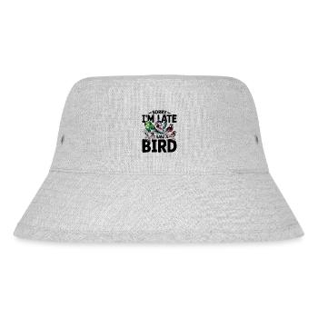 Désolé, je suis en retard, j’ai vu un oiseau Birdbirder Birdwatcher - Bob recyclé Stanley/Stella - gris chiné - Devant