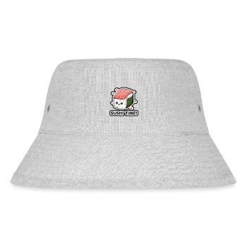 SUSHI-ZEIT - Stanley/Stella recycelter Bucket Hat - Grau meliert - Vorne