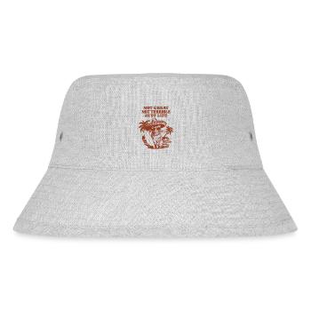 Lustiger Waschbär Spruch – Just Life - Stanley/Stella recycelter Bucket Hat - Grau meliert - Vorne
