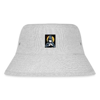 Verdächtiger in einem Kapuzenpullover - Stanley/Stella recycelter Bucket Hat - Grau meliert - Vorne