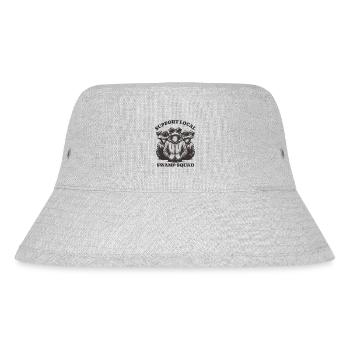 frog Lovers - Support Local swamp squad - Stanley/Stella recycelter Bucket Hat - Grau meliert - Vorne