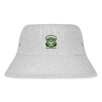 frog Lovers - Support Local swamp squad - Stanley/Stella recycelter Bucket Hat - Grau meliert - Vorne