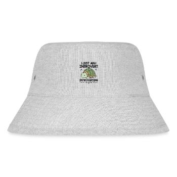 JUST AN INTROVERT INTROVERTING Sayings For - Stanley/Stella Recycled Bucket Hat - heather grey - Front