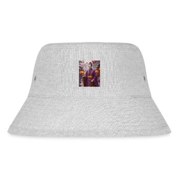 Nurarihyon Enigmatic Yokai leader in dark robes - Stanley/Stella Recycled Bucket Hat - heather grey - Front