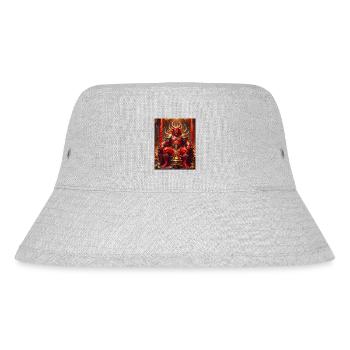 Shuten-dōji Rothäutiger Dämonenkönig trinkt Sake o - Stanley/Stella recycelter Bucket Hat - Grau meliert - Vorne