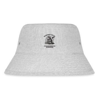 Support Local Underground Workers Lustiges Mole - Stanley/Stella recycelter Bucket Hat - Grau meliert - Vorne